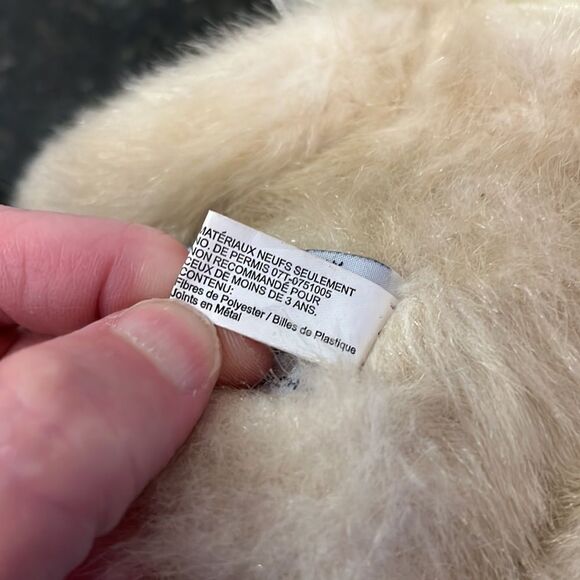 Ganz -Heritage Collection-Message Teddy Bear Tan with yellow ribbon. Size 11” - Picture 12 of 12